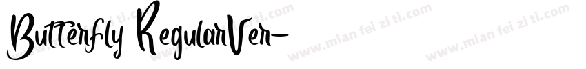 Butterfly RegularVer字体转换